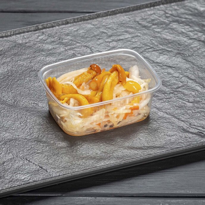 Закуска из квашеной капусты с опятами