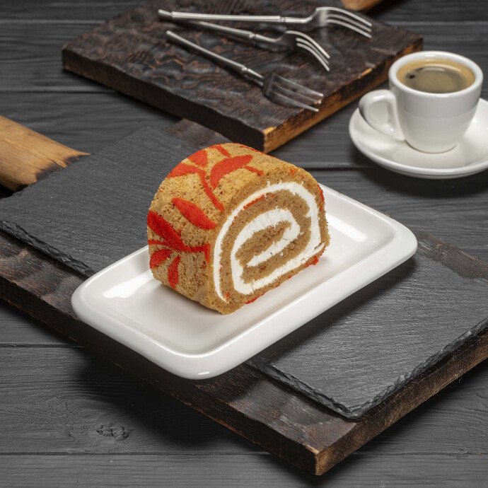 Пирожное «Рулет морковный»