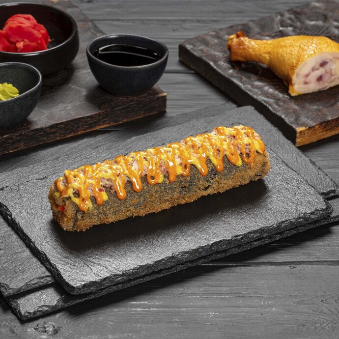 Pолл-дог с копченой курицей